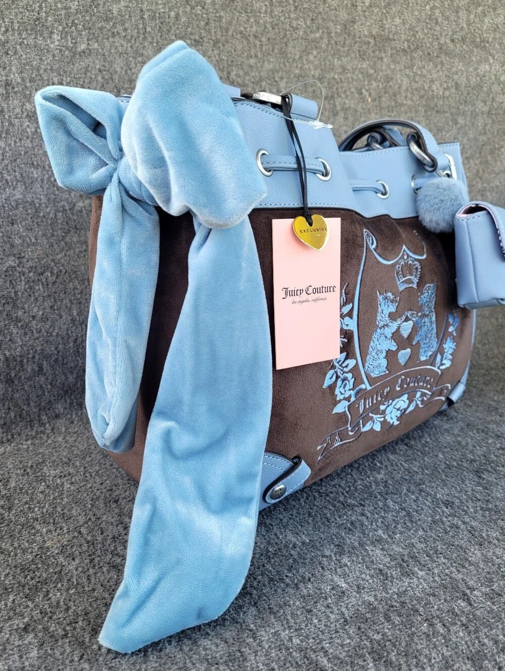 NWT Juicy Couture New Love Chapter Weekender Duffle Bag & Matching Tote Handbag